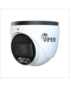 6MP Motorised Smart Dual-Illumination Turret Camera with People & Vehicle Detection (White Housing), MTURVIP-6IL-VW