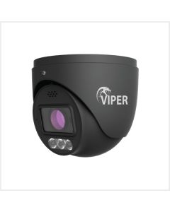 6MP Fixed Smart Dual-Illumination Active Deterrent Turret Camera with Red & Blue Light Warning (Grey Housing), TURVIP6MP-AD2-FG