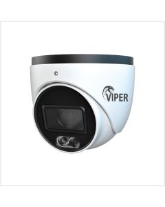 6MP Fixed Smart Dual-Illumination Turret Camera with People Detection (White Housing), TURVIPS4-6IL-FW