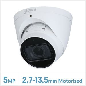 Dahua 5MP IR Varifocal Turret WizSense Network Camera (White), DH-IPC-HDW3541TP-ZAS-27135
