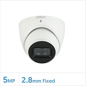 Dahua 5MP WDR IR Starlight Fixed Lens WizMind Turret Network Camera (White), DH-IPC-HDW5541HP-AS-PV-0280B