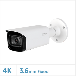 8MP Lite IR Fixed Lens Bullet Network Camera (White, With Audio), DH-IPC-HFW2831TP-AS-S2-36