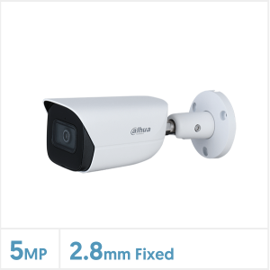 5MP IR Fixed Lens WizSense Bullet Network Camera (White), DH-IPC-HFW3541EP-SA-0280B