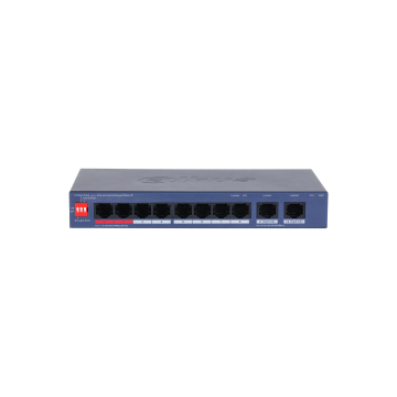 Dahua 8-Port Gigabit PoE+ Network Switch with 2 Uplink Ports., DH-CS4010-8GT-110-V2