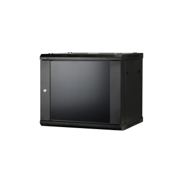 19 inch 9U rack cabinet with 400mm depth and 40kg load bearing capacity., DH-PFC200D-9U4D