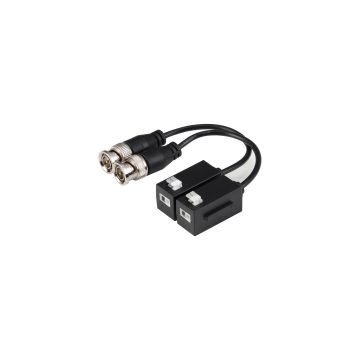 Dahua Video Balun supporting HDCVI 4K transmission up to 200m, 4MP up to 200m, 1080P up to 250m, and 720P up to 400m., DH-PFM800-4K