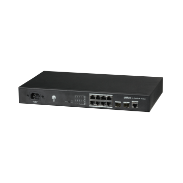Dahua 8-Port Gigabit PoE+ Switch with 2 SFP Uplink Ports., DH-PFS4210-8GT-150