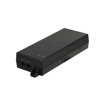 Dahua PoE Injector with dual RJ45 interface providing up to 75W output power., DH-TAM01GT01GT-75