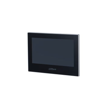 Dahua 7-inch Indoor Monitor with WiFi and Touch Screen., DHI-VTH2621G-WP-Black