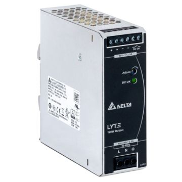 120W DIN Rail Mounted Power Supply for security and surveillance systems., DRL-48V120W1AA