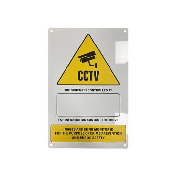 Aluminum CCTV Security Sign A2, CCTV-SIGN-AL-A2