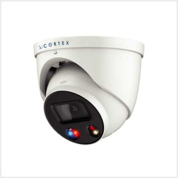 λ | Cortex 5MP Active Deterrent Turret Camera, CTX5C-IP-AD-TUR-S2FW