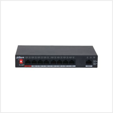 Dahua 9-Port Unmanaged Desktop Switch with 8-Port PoE, DH-PFS3009-8ET1GT-96