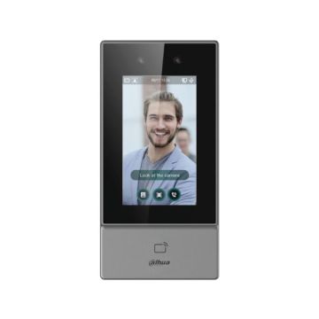 Dahua Face Recognition Access Control Terminal with 4.3-inch touchscreen and dual-lens camera., DHI-ASI6213S-PW-V1