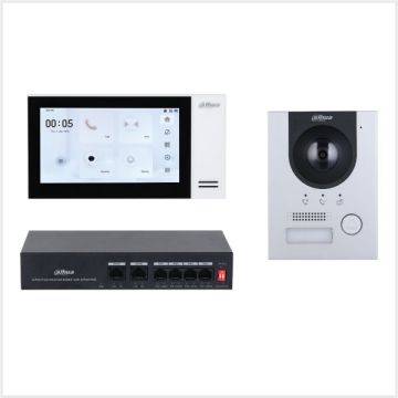Dahua 2MP Touch 6-CH Video Intercom Kit, DHI-KTP01L-S