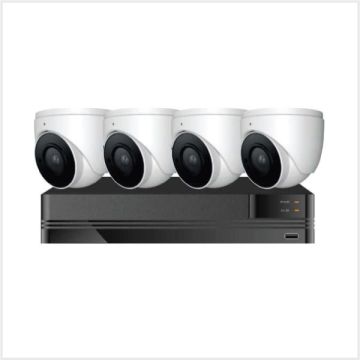 NVR Kit - 8 Channel 1TB Kestrel NVR with 4x 2MP IR Waterproof Dome Cameras, IP-KIT-KES-8-4