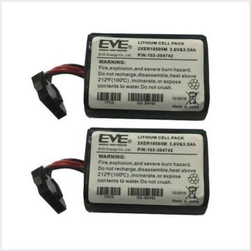 Visonic Two MCS/SR740 Siren Battery Pack (A Size Pack of 2), K-305177