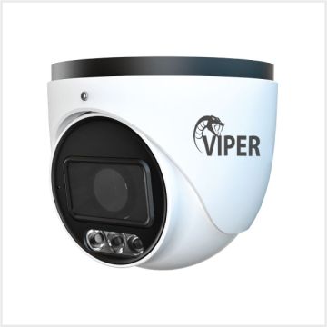 6MP Motorised Smart Dual-Illumination Turret Camera with People & Vehicle Detection (White Housing), MTURVIP-6IL-VW