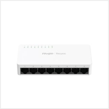 8-Port 10/100 Mbps Desktop Unmanaged Plastic Switch, RG-ES08F