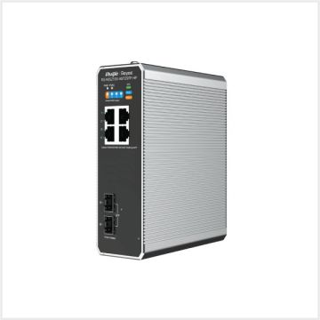 4-Port Gigabit Cloud-Managed Industrial Switch, RG-NIS2100-4GT2SFP-HP