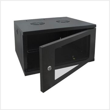 Connectix RackyRax Wall Mounting Cabinet 21U 600mm W x 550mm Deep c/w Inset Glass Door, RR-W4-6-G