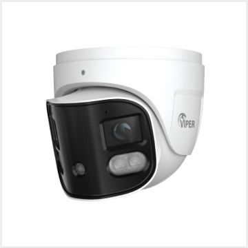 Viper 4K 180° Dual-Splicing Full-Colour Active Deterrent Turret Camera, TURVIP-4K180-FW-V2