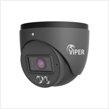 2MP Fixed Smart Dual-Illumination Turret Camera with People Detection (Grey Housing), TURVIPS4-2IL-FG