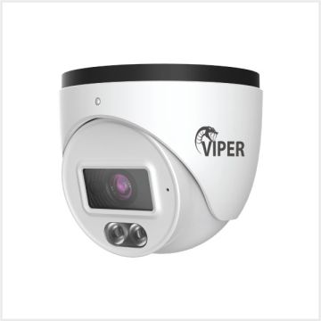 2MP Fixed Smart Dual-Illumination Turret Camera with People Detection (White Housing), TURVIPS4-2IL-FW