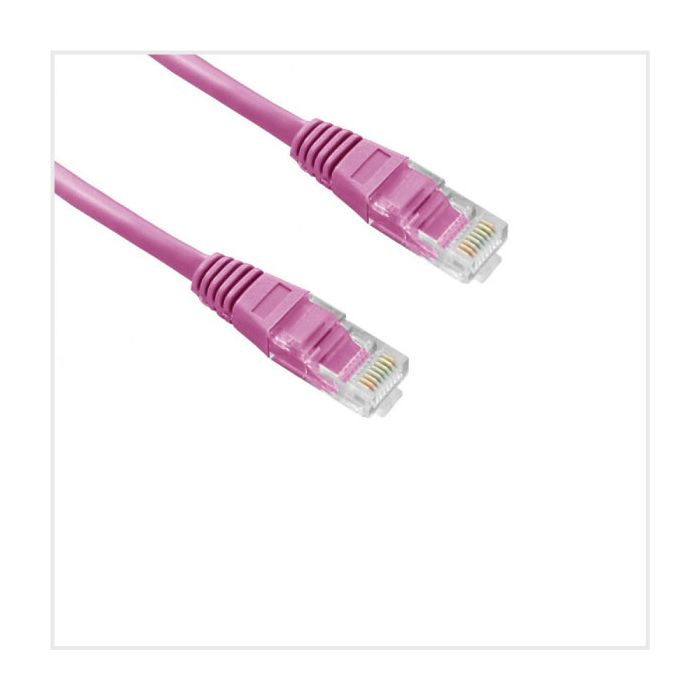 Connectix Cat6 3m Patch Lead Pink main product photo