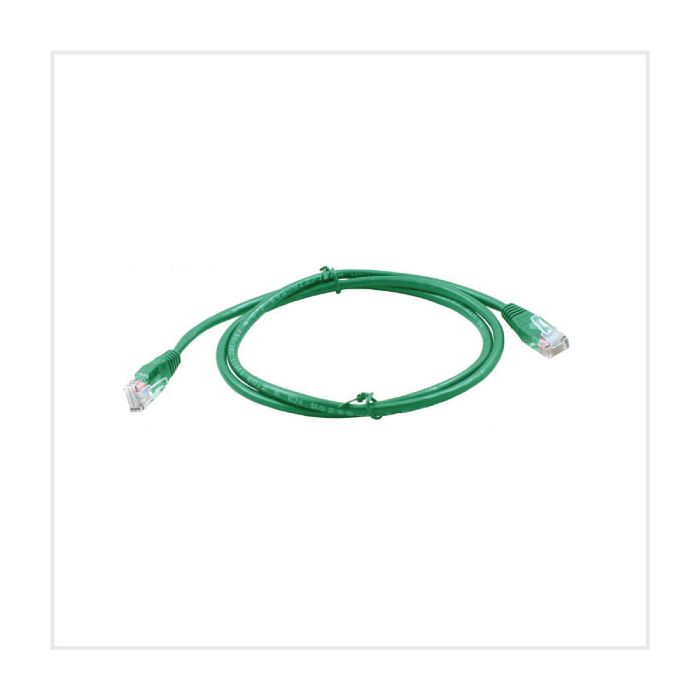 Connectix Cat5e 2m Booted Patch Lead Green main product photo