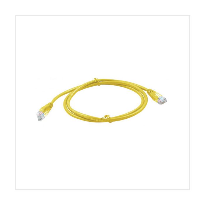 Connectix Cat5e 0.5m Booted Patch Lead Yellow main product photo