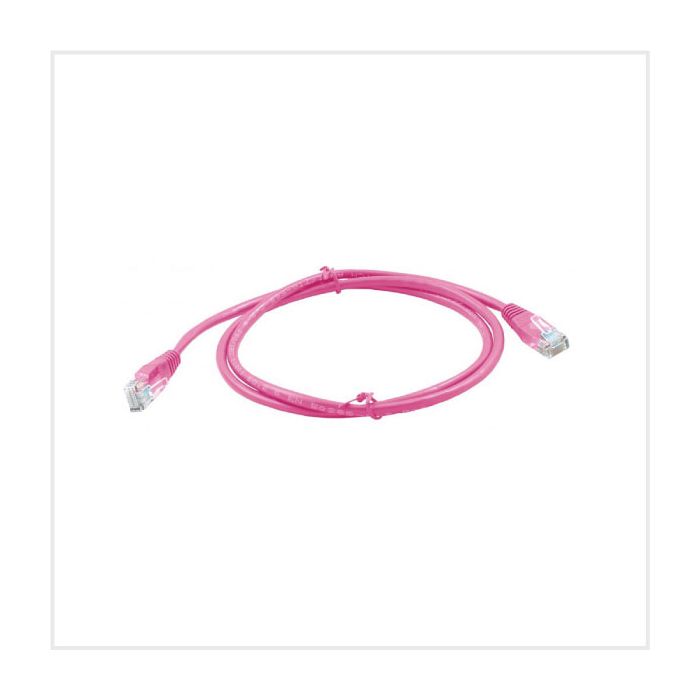 Connectix Cat5e 1m Booted Patch Lead Pink main product photo