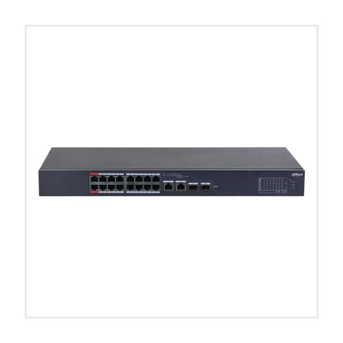 18-Port Cloud Managed Desktop Switch with 16-Port PoE main product photo