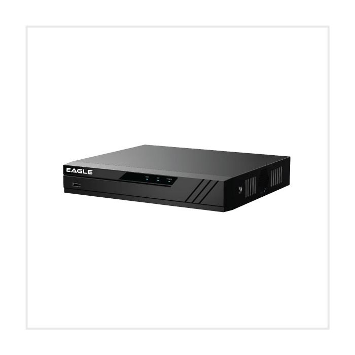 Eagle 4 Channel Compact 1U 4PoE NVR with No Storage main product photo