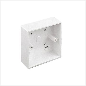 Connectix PVC Single Backbox, White (32mm), 008-010-001-00