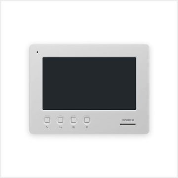 Videx 7" Touch Screen Surface IPure Video Monitor (White), 6798