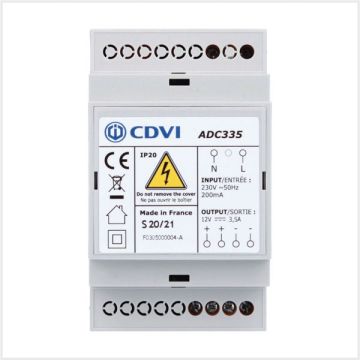 CDVI 12Vdc 3.5A Switch Mode Power Supply, ADC335