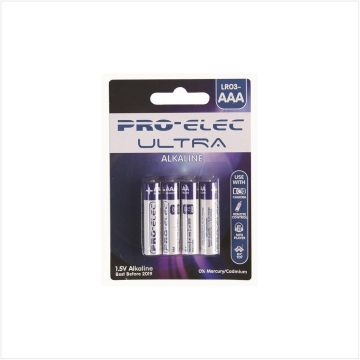 Ultra Alkaline AAA Batteries (4 Pack), BT05616