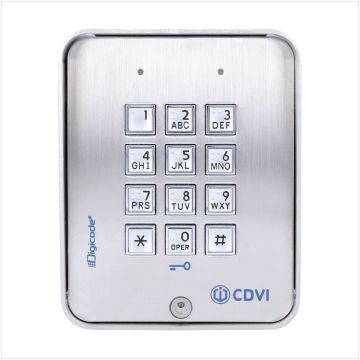 CDVI Cdvi Self Contained Surface Mount Keypad with Braille Buttons, CBB