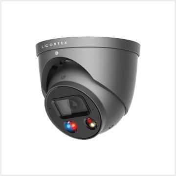 λ | Cortex 5MP Active Deterrence Turret Camera, CTX5C-IP-AD-TUR-S3FG
