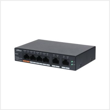 Dahua 6-Port Cloud Managed Desktop Switch with 4-Port PoE, DH-CS4006-4ET-60