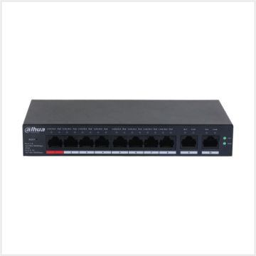 Dahua 10-Port Cloud Managed Desktop Gigabit Switch with 8-Port PoE, DH-CS4010-8GT-110