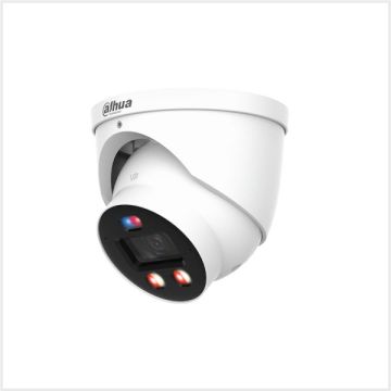 Dahua 6MP Smart Dual Light Active Deterrence Fixed-focal Eyeball WizSense TIOC Pro Network Camera, DH-IPC-HDW3649HP-AS-PV-0280B-PRO