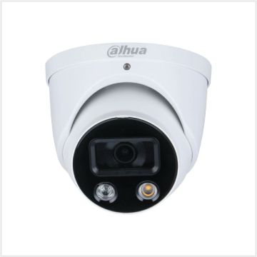 Dahua 4K Smart Dual Illumination Active Deterrence Fixed-focal Turret WizSense Network Camera (2.8mm, White), DH-IPC-HDW3849HP-AS-PV-0280B-S3