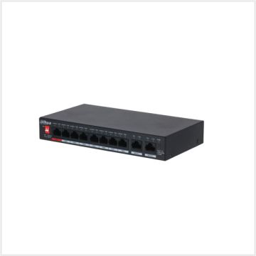 10-Port Unmanaged Desktop Gigabit Switch with 8-Port PoE, DH-PFS3010-8GT-96-V2