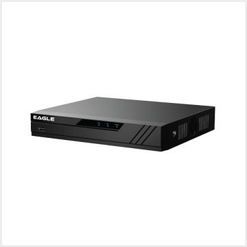 Eagle 4 Channel Compact 1U 4PoE NVR with No Storage, EAG-NVR-4K3-2AI-4BB