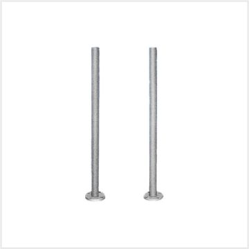 1m Pole - Silver / Galvanised - PAIR, KP-100