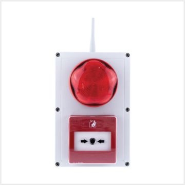 ALERTEX External Call-point with Sounder/Beacon (Red), NXECSB.R