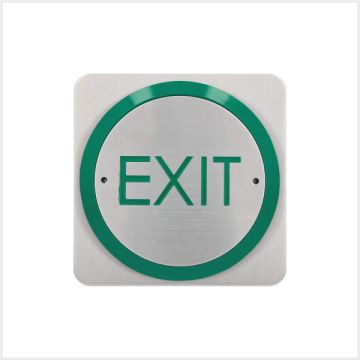 CDVI All-Active Exit Logo Exit Button, Flush Mount, RTE-85EF