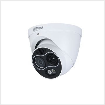 Dahua Thermal Network Hybrid Turret Camera (7mm Thermal Lens), TPC-DF1241P-D2F2